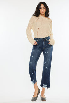  Trevie Ultra High Rise Straight Leg Jeans