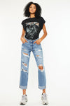 Delta Mid Rise Boyfriend Jeans