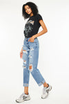 Delta Mid Rise Boyfriend Jeans