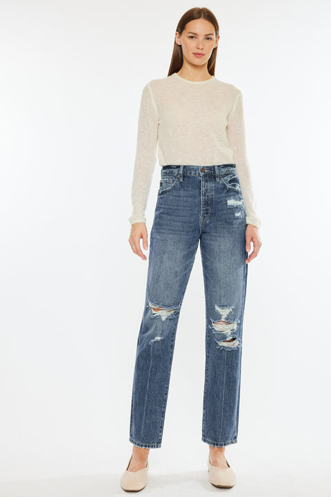 Hilana Ultra High Rise 90's Boyfriend Jeans