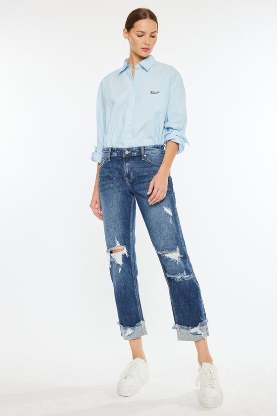 Russell Mid Rise Boyfriend Jeans