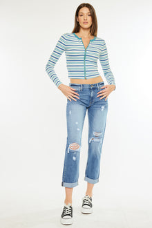  Lowell Mid Rise Classic Boyfriend Jeans