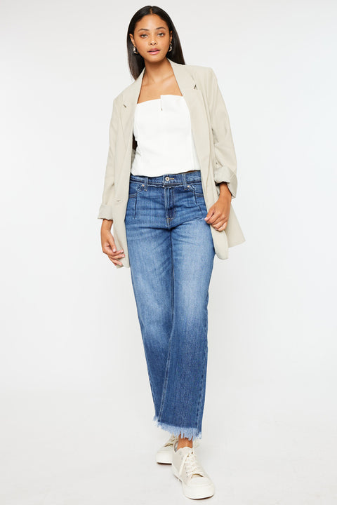 Angelina High Rise Slim Straight Jeans - Official Kancan USA