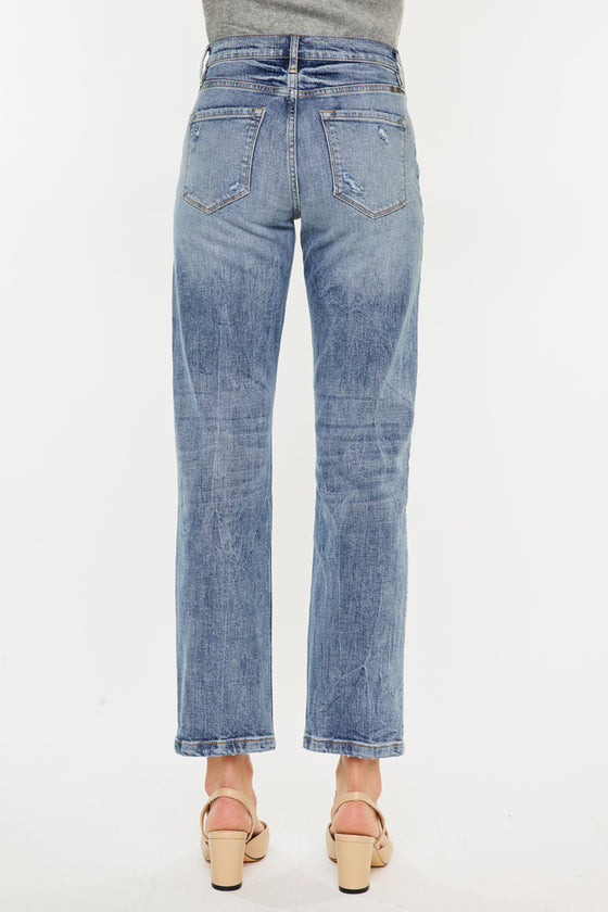 Tilda High Rise Slim Straight Leg Jeans - Official Kancan USA