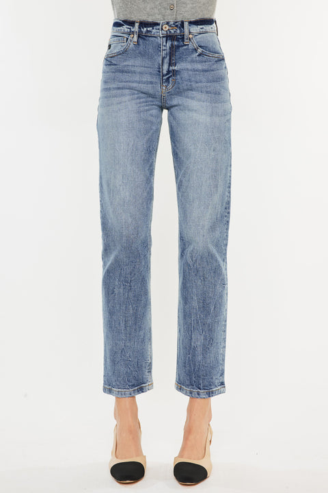 Tilda High Rise Slim Straight Leg Jeans - Official Kancan USA