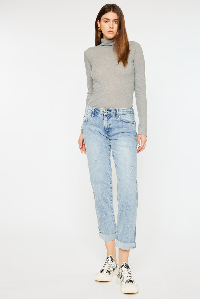 Leonel Mid Rise Boyfriend Jeans - Official Kancan USA