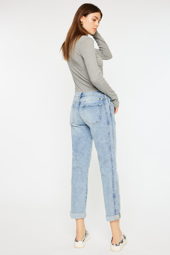 Leonel Mid Rise Boyfriend Jeans - Official Kancan USA