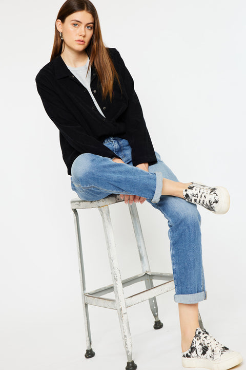 Isa Mid Rise Slim Boyfriend Jeans - Official Kancan USA