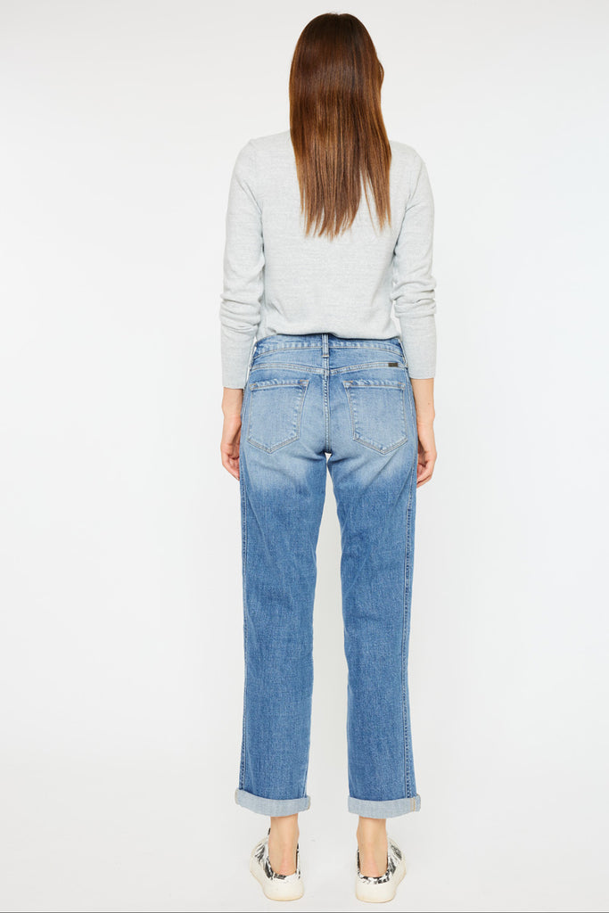 Isa Mid Rise Slim Boyfriend Jeans - Official Kancan USA