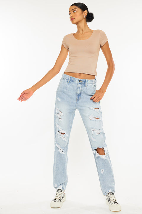 Zariyah Ultra High Rise 90's Slouch Fit Jeans - Official Kancan USA