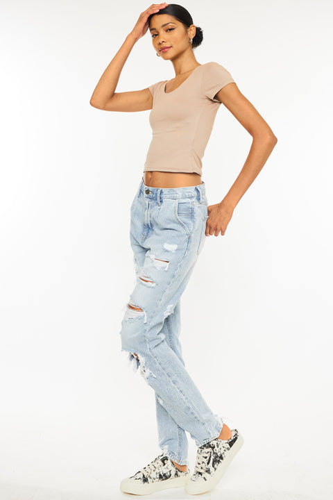 Zariyah Ultra High Rise 90's Slouch Fit Jeans - Official Kancan USA