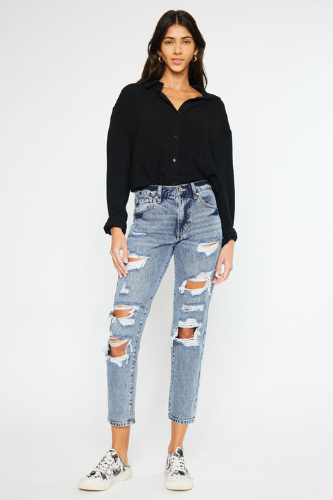 Karen Ultra High Rise Mom Jeans - Official Kancan USA