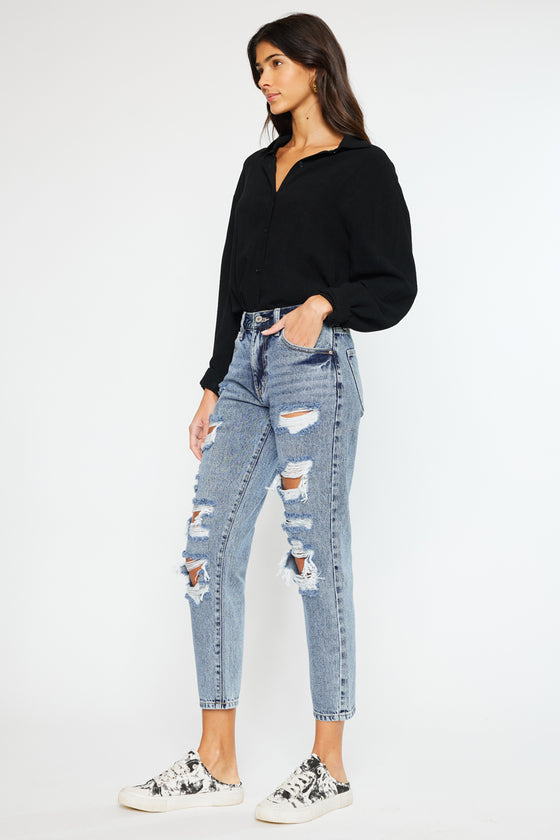 Karen Ultra High Rise Mom Jeans - Official Kancan USA