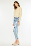 Mikel High Rise Straight Leg Jeans