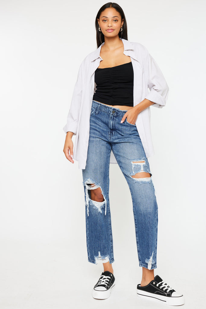 Ariela High Rise Straight Leg Jeans - Official Kancan USA