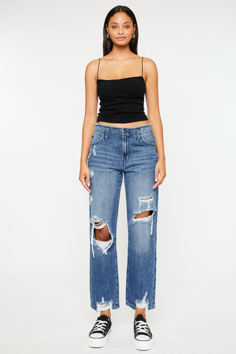 Ariela High Rise Straight Leg Jeans - Official Kancan USA