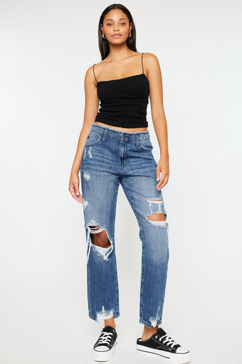 Ariela High Rise Straight Leg Jeans - Official Kancan USA