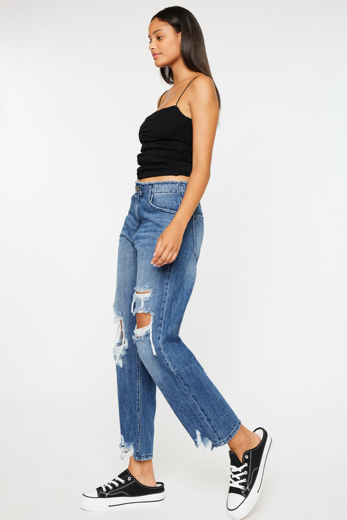 Ariela High Rise Straight Leg Jeans - Official Kancan USA