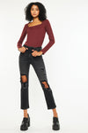 Norrine High Rise Slim Straight Leg Jeans