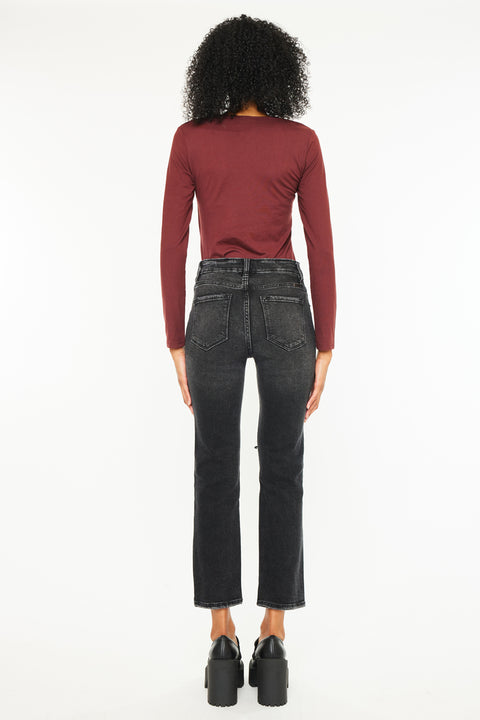 Norrine High Rise Slim Straight Leg Jeans