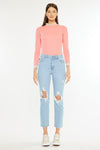 Norrine High Rise Slim Straight Leg Jeans