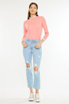 Norrine High Rise Slim Straight Leg Jeans