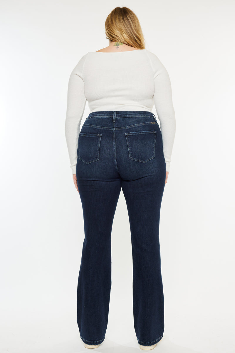 Gabriel Mid Rise Flare Jeans (Plus Size)