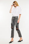 Zara High Rise Slim Straight Leg  Jeans