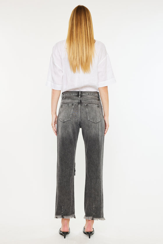 Zara High Rise Slim Straight Leg  Jeans