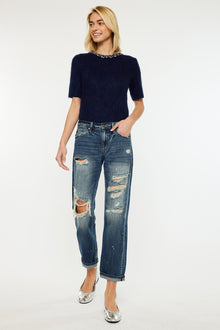  Charlize Mid Rise Boyfriend Jeans