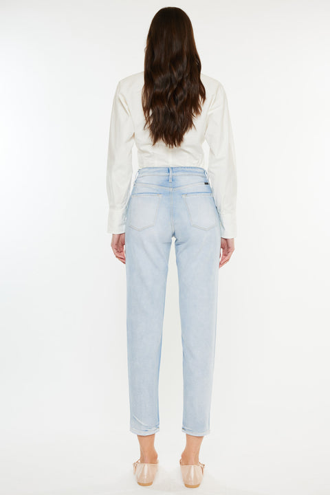 Bliss High Rise Mom Jeans - Official Kancan USA