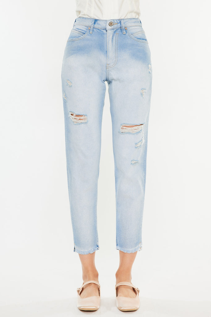 Bliss High Rise Mom Jeans - Official Kancan USA