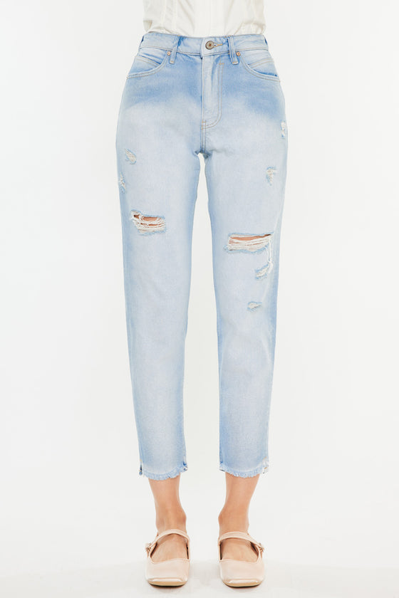 Bliss High Rise Mom Jeans - Official Kancan USA