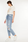 Oceane High Rise Slim Straight Leg Jeans - Official Kancan USA