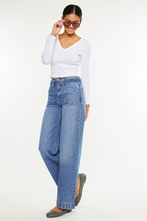 Finn Ultra High Rise Wide Fit Leg Jeans