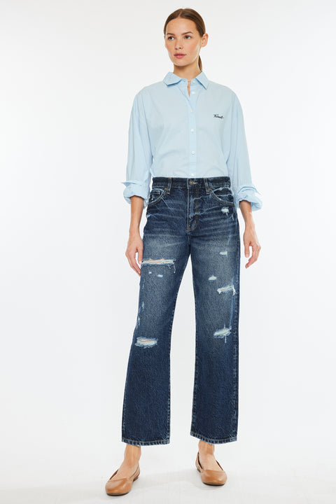 Raelynn High Rise Straight Leg Jeans