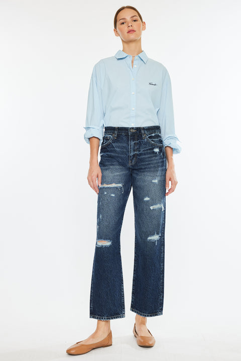 Raelynn High Rise Straight Leg Jeans