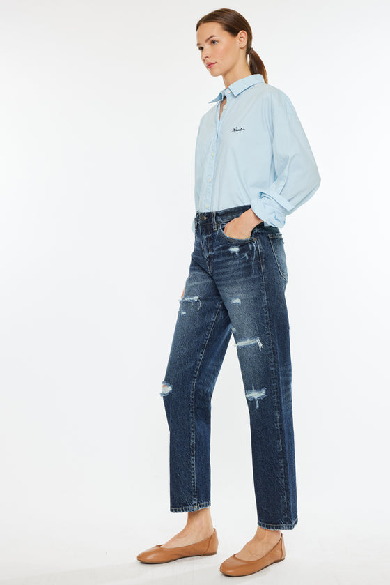 Raelynn High Rise Straight Leg Jeans