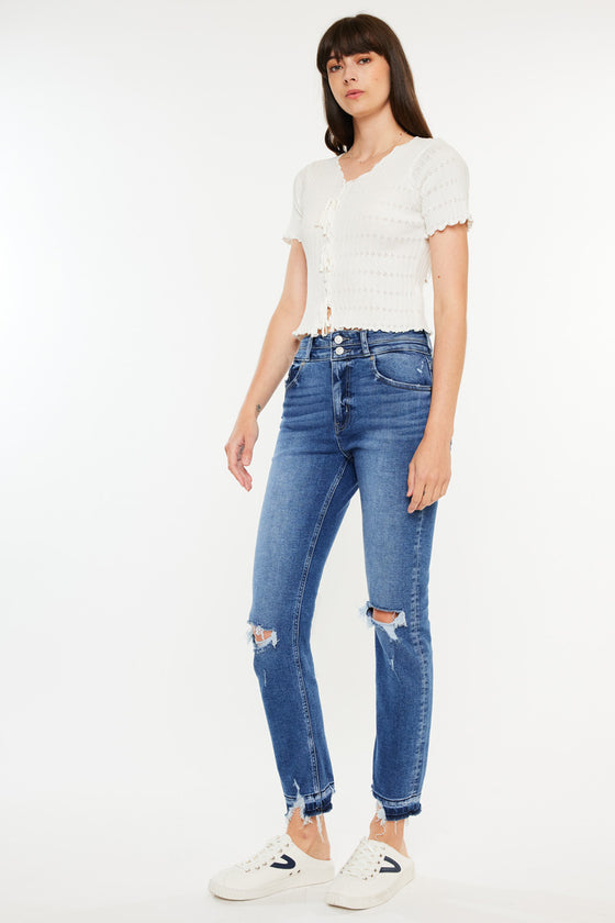 Pamela High Rise Slim Straight Leg Jeans - Official Kancan USA