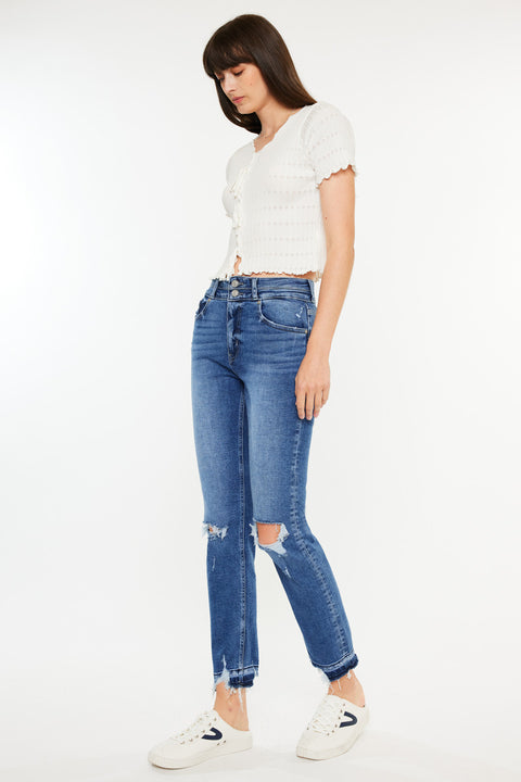 Pamela High Rise Slim Straight Leg Jeans - Official Kancan USA