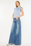 Jocy Mid Rise Super Wide Jeans