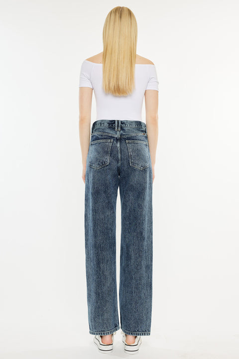 Kora High Rise 90's Straight Leg Jeans - Official Kancan USA