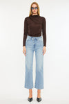 Bethany High Rise 90's Criss Cross Straight Leg Jeans