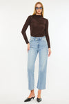 Bethany High Rise 90's Criss Cross Straight Leg Jeans