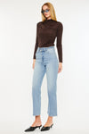 Bethany High Rise 90's Criss Cross Straight Leg Jeans