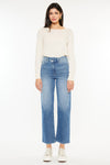 Bethany High Rise 90's Criss Cross Straight Jeans - Official Kancan USA