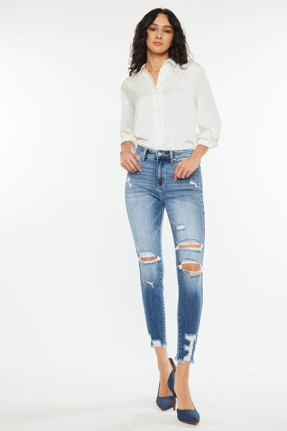 Kaden High Rise Ankle Skinny Jeans