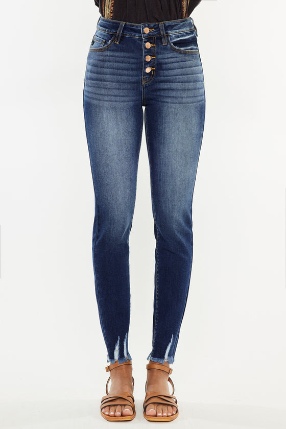 Jenny High Rise Ankle Skinny Jeans - Official Kancan USA