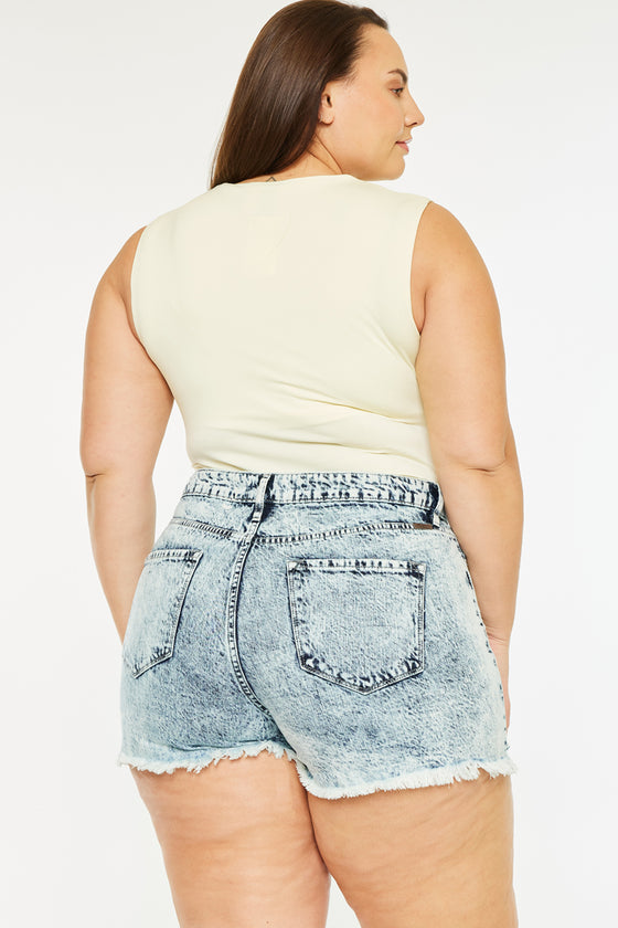 Isabelle Ultra High Rise Mom Shorts (Plus Size)