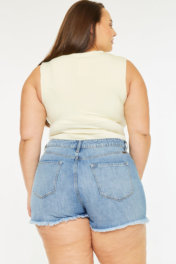 Isabelle Ultra High Rise Mom Shorts (Plus Size)